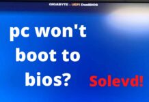 PC Won't Boot To BIOS