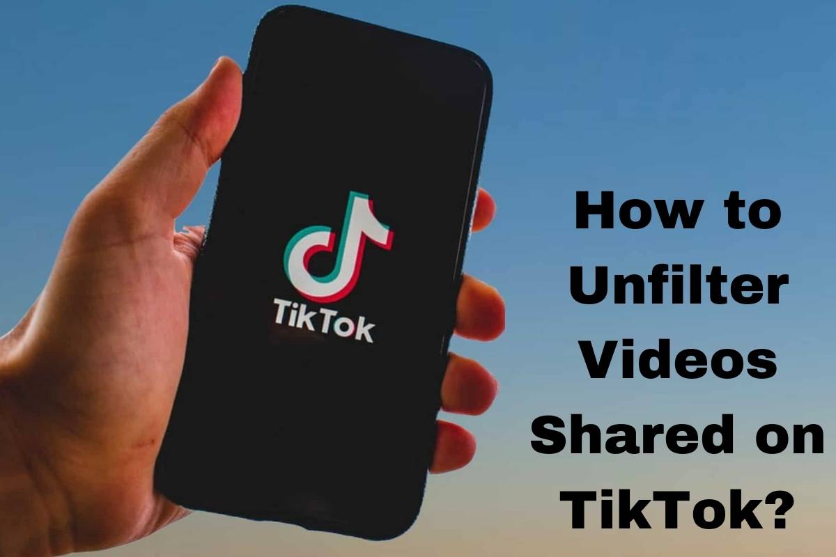 How to Unfilter Videos Shared on TikTok?