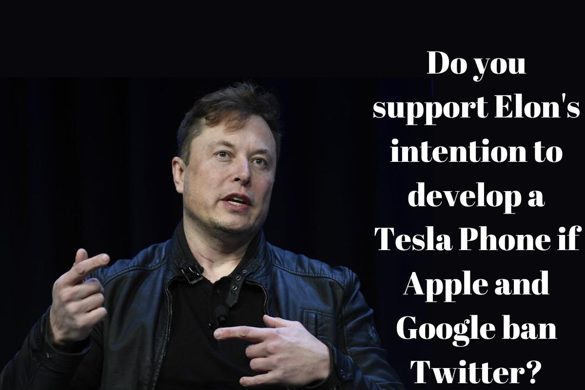 Do you support Elon's intention to develop a Tesla Phone if Apple and Google ban Twitter?