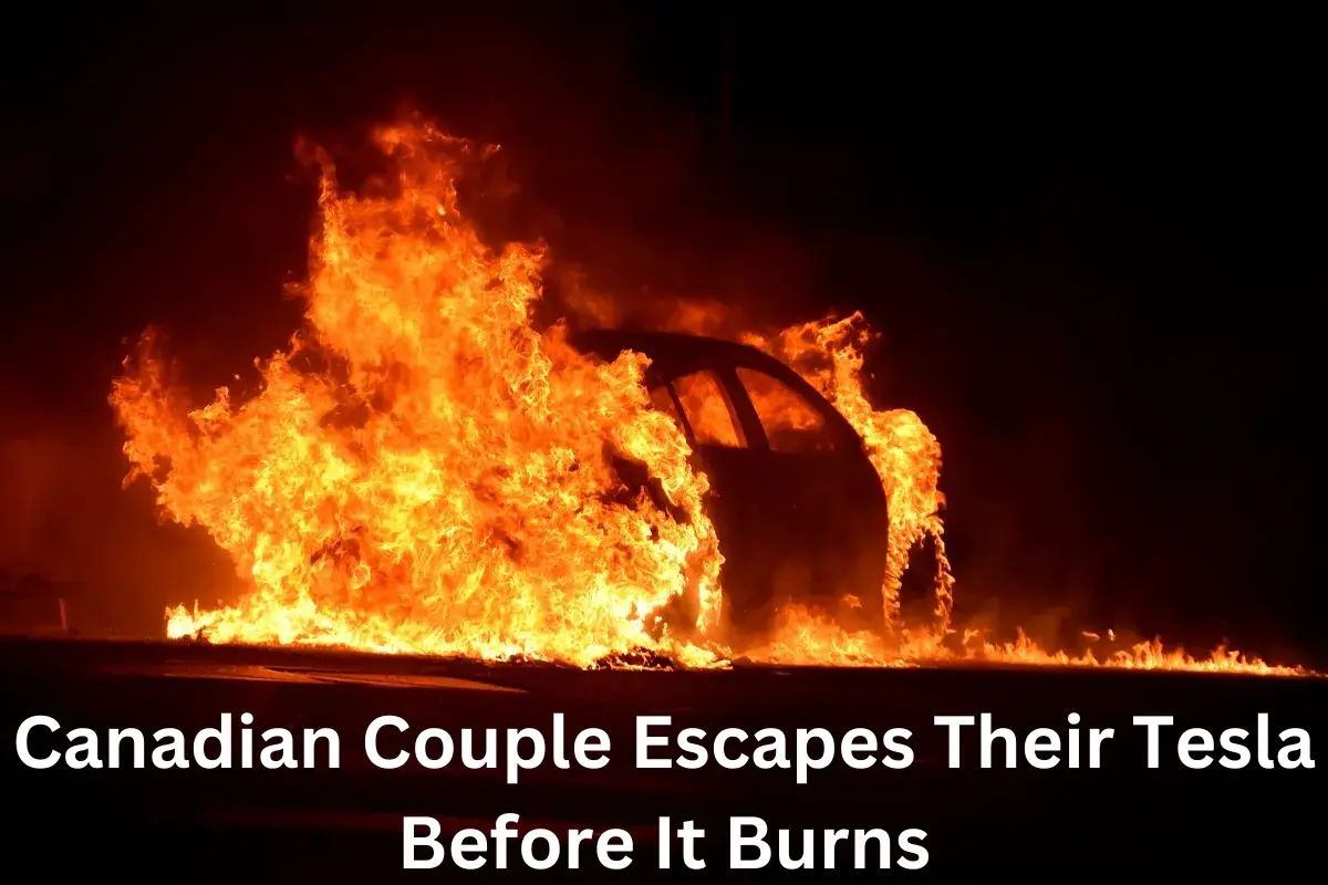 Canadian Couple Escapes Their Tesla Before It Burns