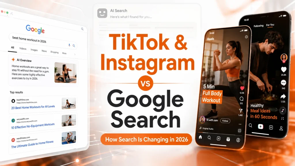 TikTok and Instagram competing with Google Search as search behavior changes in 2026
